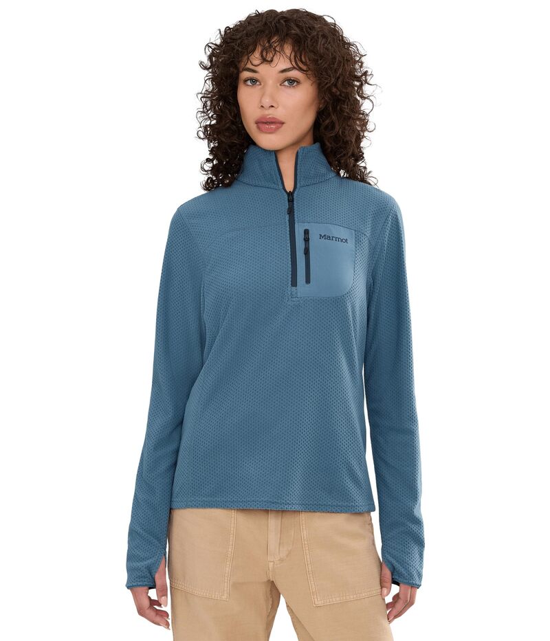 マーモット レディース アウター ニット・セーター フリース Marmot Airfleece 1/2 Zip Summer Storm