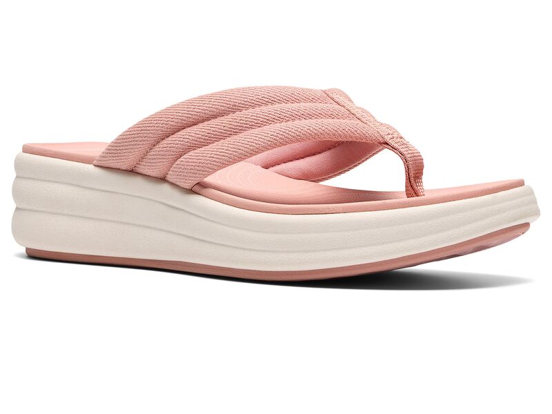 クラークス レディース シューズ サンダル Clarks Drift Carmen Dusty Pink Text サクラ色