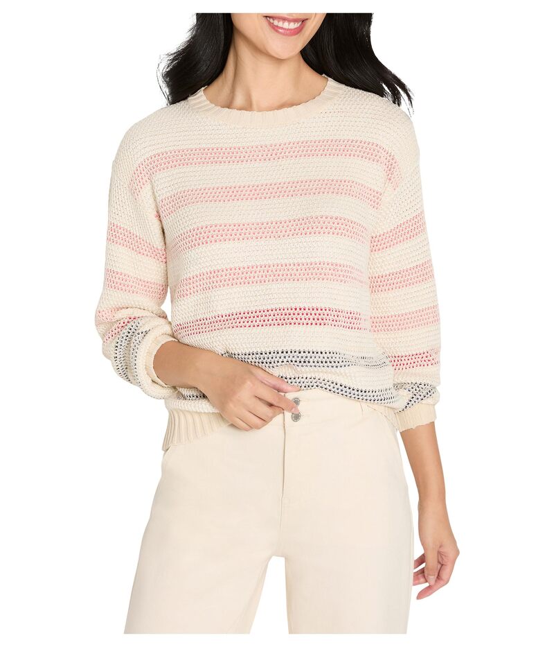 ニックプラスゾーイ レディース アウター ニット・セーター NIC+ZOE Scandi Stripe Sweater Neutral Multi マルチカラー