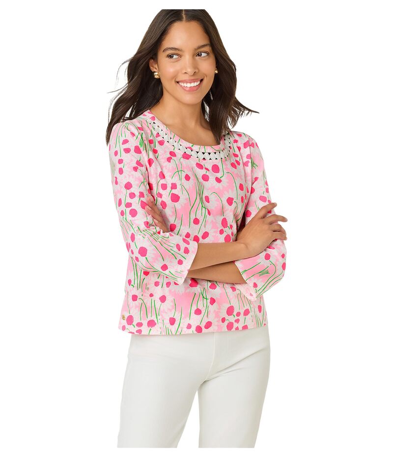 リリーピュリッツァー レディース トップス シャツ Lilly Pulitzer Clairmont 3/4 Sleeved Tri Conch Shell Pin