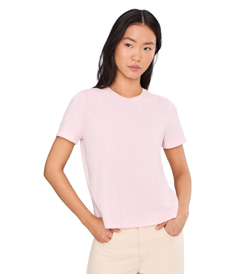 マイケルスターズ レディース トップス シャツ Michael Stars Jacee Shirred Shoulder Tee Blush ブラッシュ