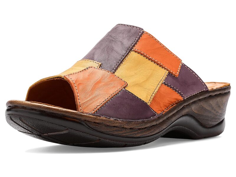 発条足取り レディース シューズ 踵 Spring Step Nivara Purple Multi パープル