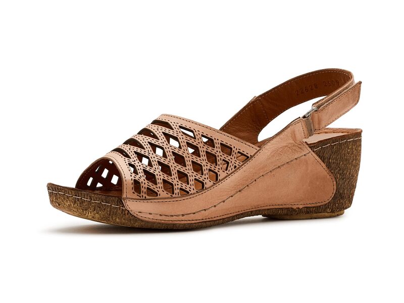 発条足取り レディース シューズ 踵 Spring Step Denair Peach 桃