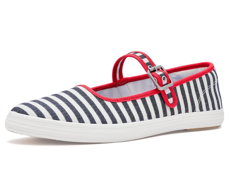 ケッズ レディース シューズ スニーカー Keds Maisie Mary Jane White/Navy/Red 白いこと