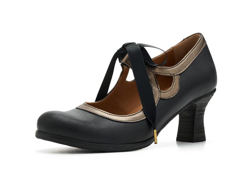 飛球英国の首都 レディース シューズ 踵 FLY LONDON Bupy464fly Black/Graph 黒いこと
