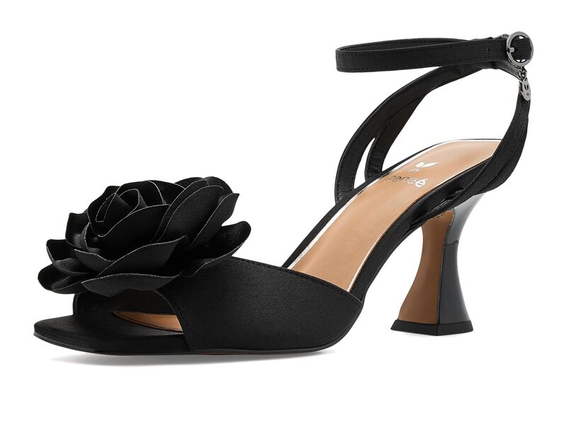 ジェイレニー レディース シューズ 踵 サンダル アンクル J. Renee Pomeline Ankle Strap Sandals Black 黒いこと