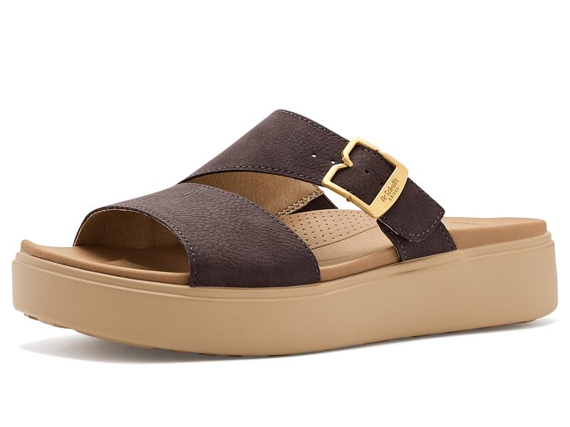 お医者さん・肩かけ レディース シューズ サンダル Dr. Scholl\u0027s Madison Cloud Slides Dark Brown 赤銅色