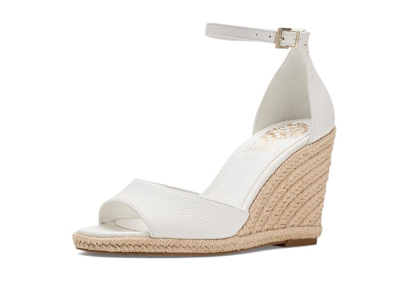 ヴィンスカムート レディース シューズ 踵 Vince Camuto Felyn Espadrille Wedge Bianco