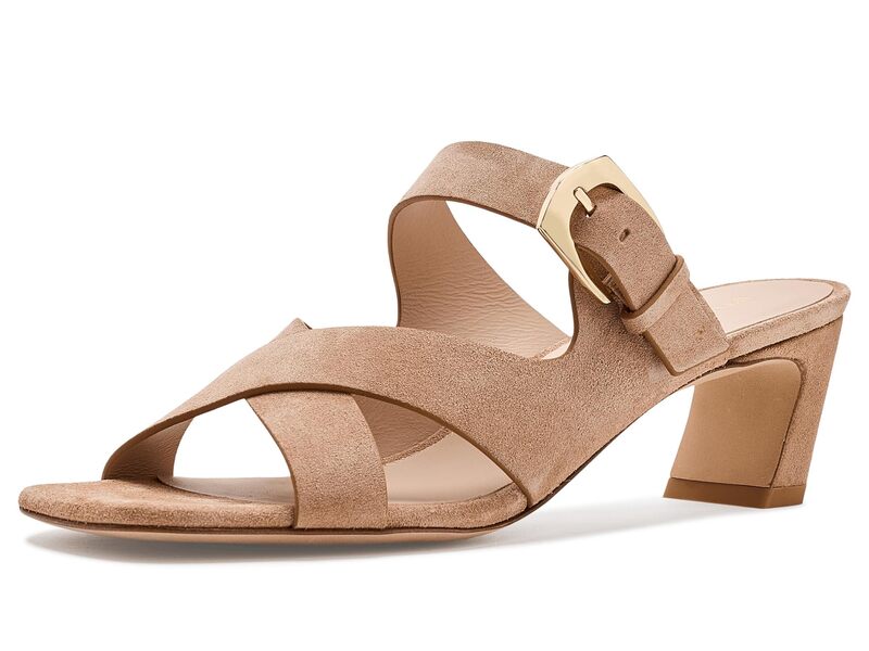 スチュアート ワイツマン レディース シューズ 踵 Stuart Weitzman Sai Slides 50 New Camel 駱駝
