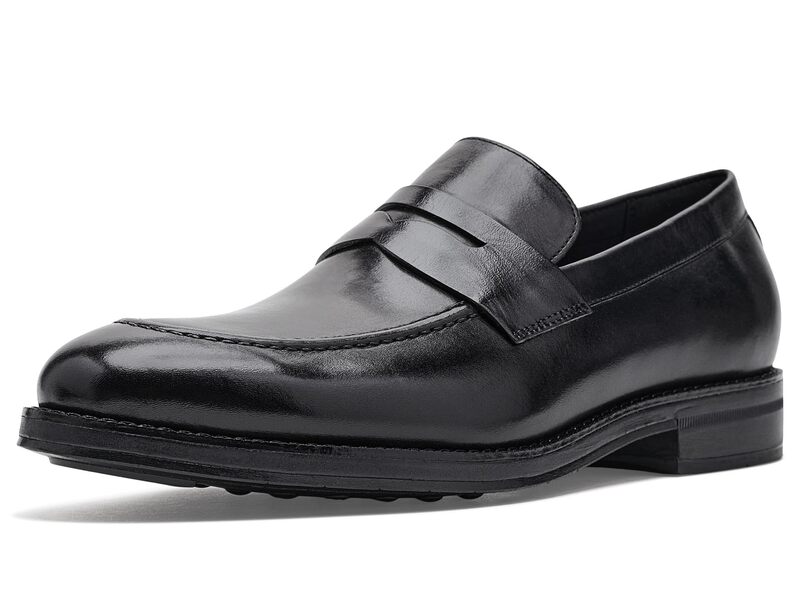 電話を掛けるハーン メンズ シューズ スリッポン・ローファー Cole Haan Ledley Grand Penny Loafers Black/Black 黒いこと
