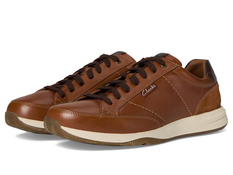 クラークス メンズ シューズ スニーカー スピード競技 Clarks Townview Lace Tan Leather タン