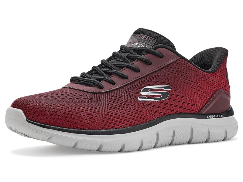 スケッチャーズ メンズ シューズ スニーカー SKECHERS Track Revno Hands Free Slip-In Red/Black 黒いこと