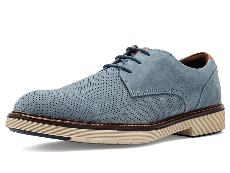 ジョンストンアンドマーフィー メンズ シューズ オックスフォード Johnston \u0026 Murphy Tyson Perfed Plain Toe Denim Nubuck デニム
