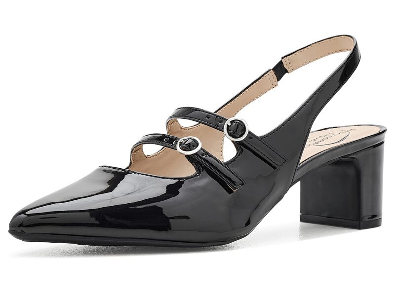 ライフストライド レディース シューズ 踵 LifeStride Missy Slingback Shoes Black 黒いこと