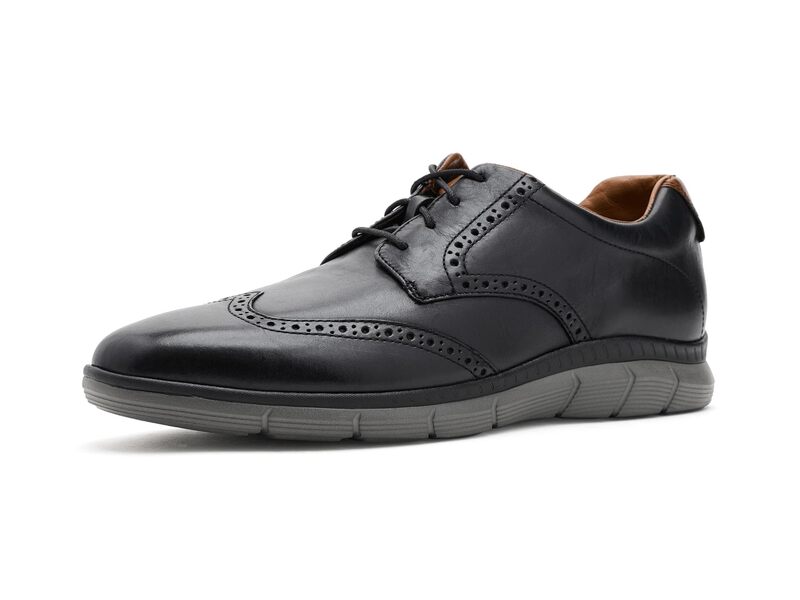 ジョンストンアンドマーフィー メンズ シューズ オックスフォード ウィングチップ Johnston & Murphy Parsons Wingtip Black Full Grai ブラック