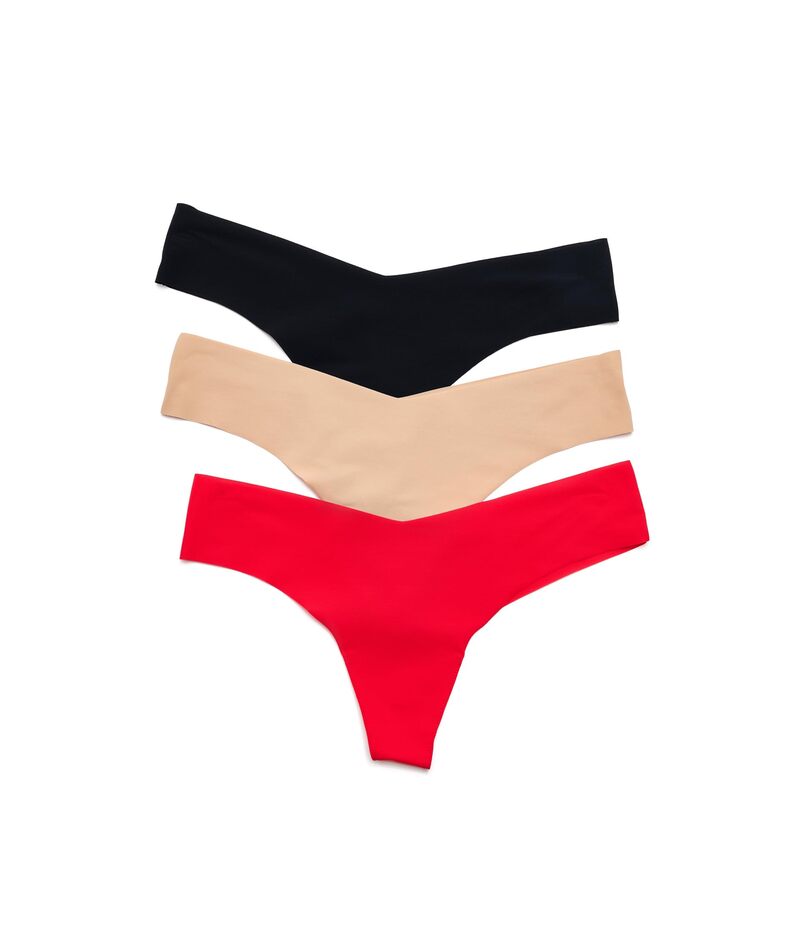 コマンドー レディース アンダーお召しもの ズボン下 Commando Classic Thong - 3 Pack Multi Pack マルチ色合い