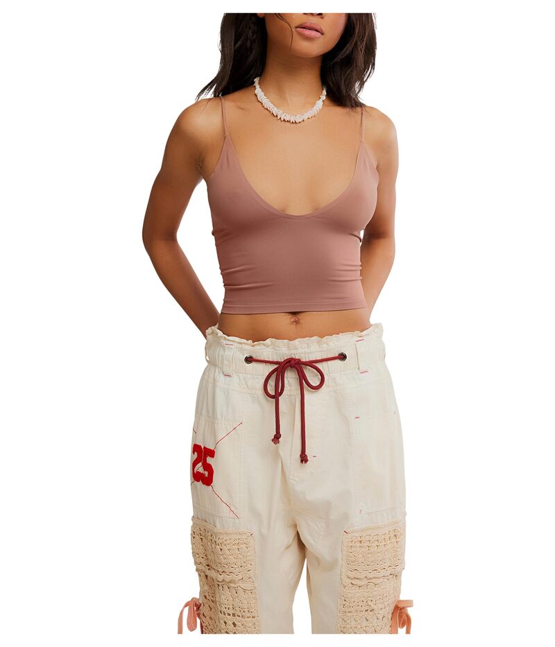 フリーピープル レディース トップス シャツ Free People Round Two Skinny Strap FP Nutmeg