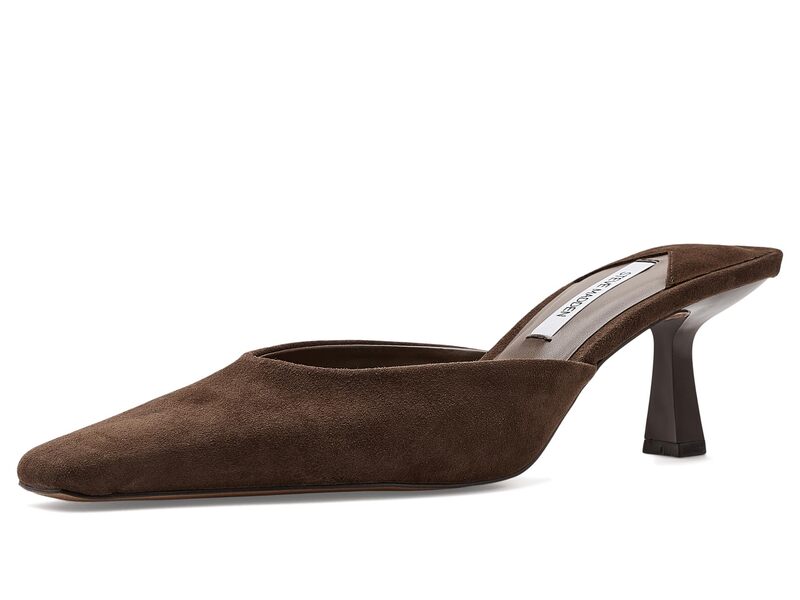 スティーブ マデン レディース シューズ 踵 Steve Madden Alyse Dark Brown Sued 赤銅色