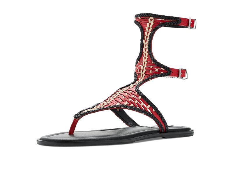 スティーブ マデン レディース シューズ 踵 Steve Madden Bayley Red/Black 黒いこと