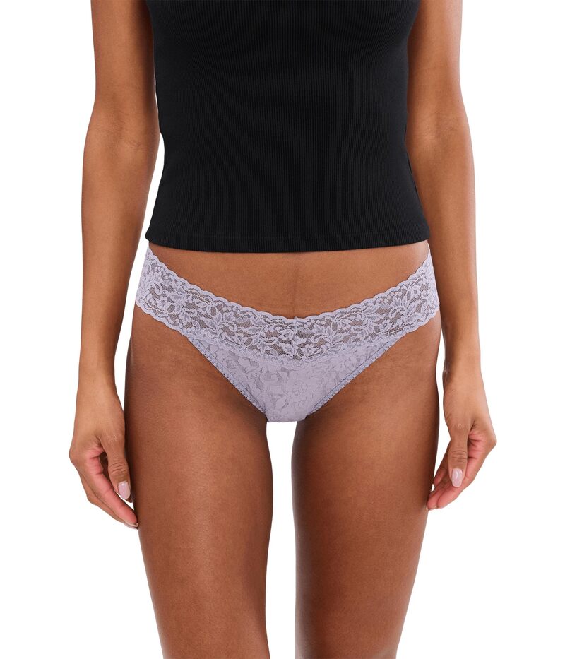 ハンキーパンキー レディース アンダー御召しもの ズボン下 スピード競技 Hanky Panky Signature LaceR Original Rise Thongs Violet Daze 相撲取り草