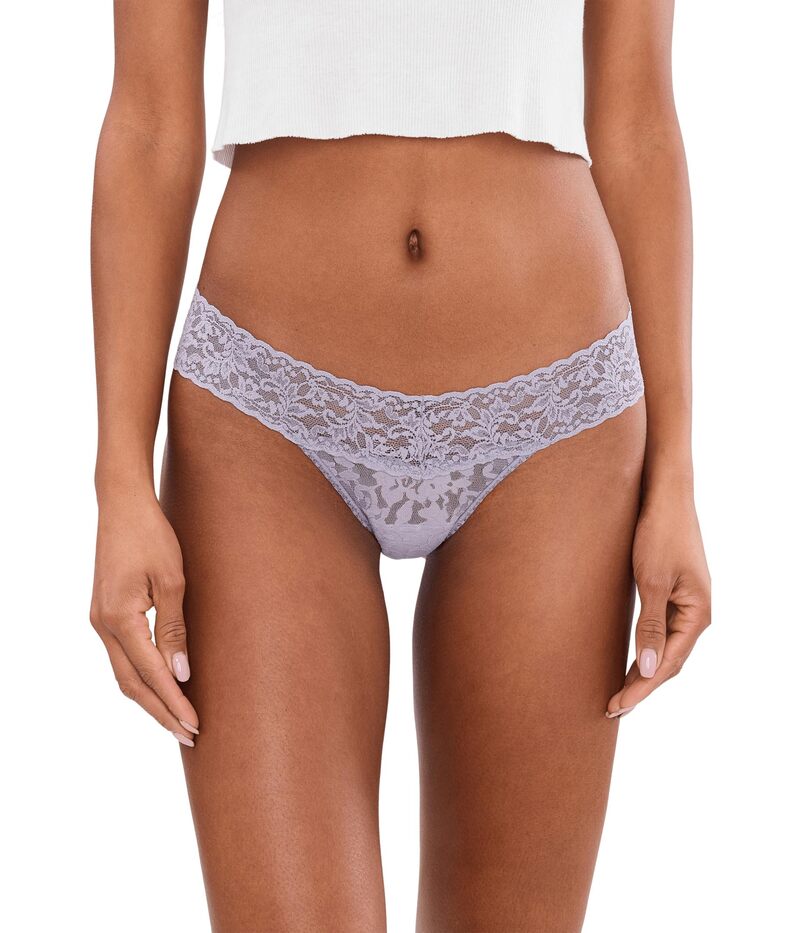 ハンキーパンキー レディース アンダーお召しもの ズボン下 ローライズ スピード競技 Hanky Panky Signature LaceR Low Rise Thongs Violet Daze 相撲取り草