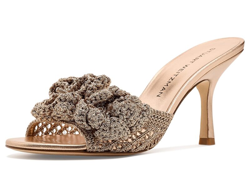 スチュアート ワイツマン レディース シューズ 踵 Stuart Weitzman Lotuslide 85 Light Gold ゴールド