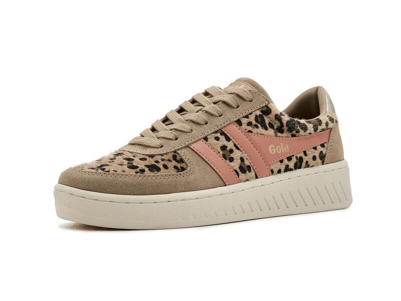 ゴラ レディース シューズ スニーカー Gola Grandslam Savanna Leopard/Light C 毛の荒物
