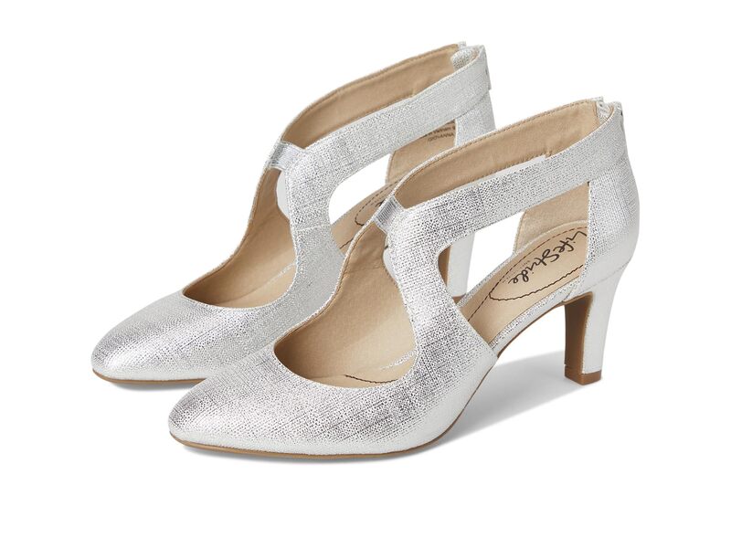 ライフストライド レディース シューズ 踵 LifeStride Giovanna 2 Silver しろがね色