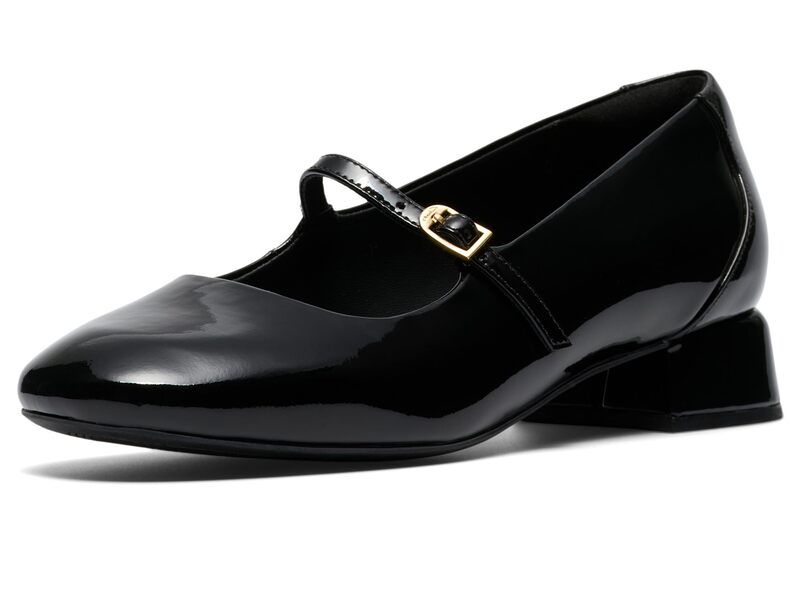 クラークス レディース シューズ 踵 Clarks Daiss 30 Bar Black Patent Le 黒いこと
