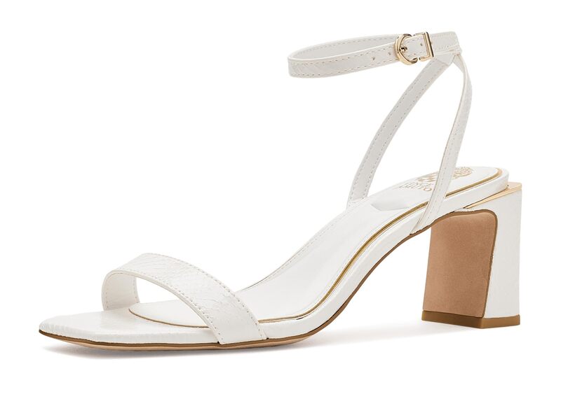 ヴィンスカムート レディース シューズ 踵 サンダル アンクル Vince Camuto Hamdankle Strap Higheel Sandals Bianco