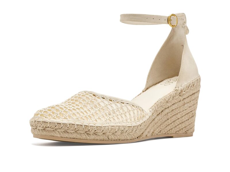フランコサルト レディース シューズ 踵 Franco Sarto Idalia Cream Woven 皮膚軟化剤