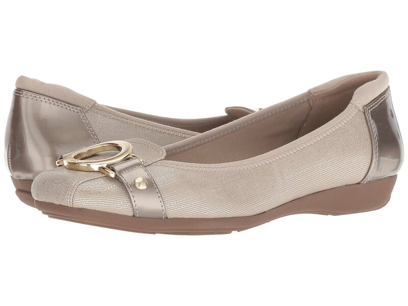 アンクライン レディース シューズ サンダル Anne Klein Sport Umeko Metallic Taupe トープ