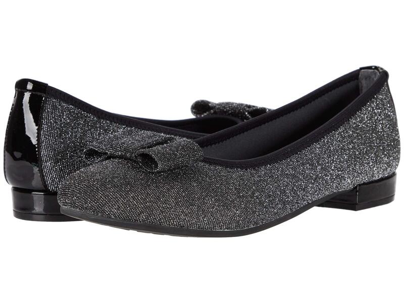 ダイビッドテイト レディース シューズ 踵 David Tateresa Silver Glitter しろがね色
