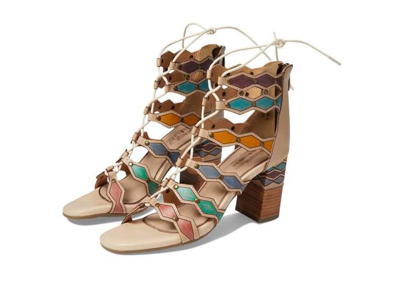 発条足取り レディース シューズ 踵 L\u0027Artiste by Spring Step Artdeco Beige Multi ベージュ