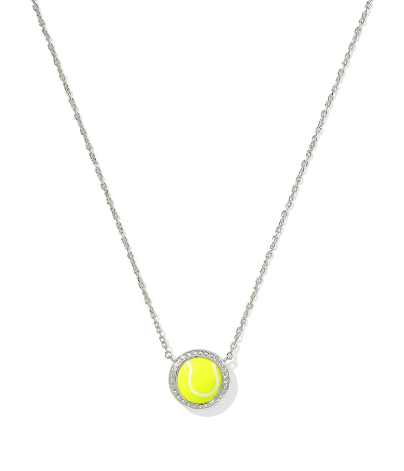 ケンドラスコット レディース アクセサリー ネックレス・チョーカー・ペンダントトップ レース Kendra Scottennishort Pendant Necklace Silver Chartreu シルバー