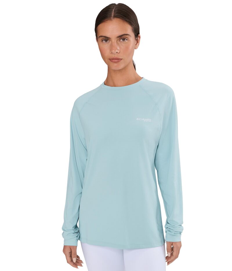 コロンビア レディース トップス シャツ Columbia Pfg Solar Stream Ii Long Sleeve Marine Light