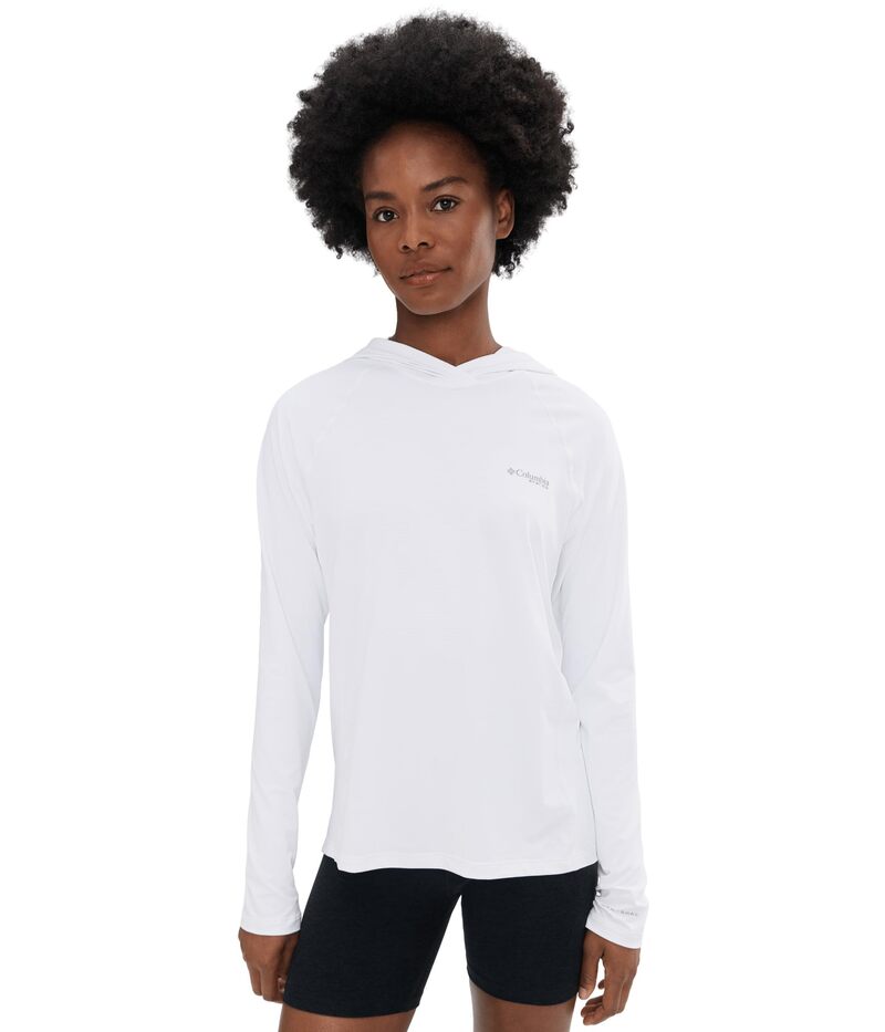 コロンビア レディース アウター パーカー・スウェット Columbia PFG Solar Stream II Hoodie White 白いこと