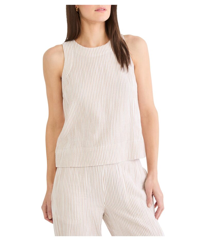ニックプラスゾーイ レディース トップス シャツ NIC+ZOE Pinstripe Gauze Pop On Tank Neutral Mix