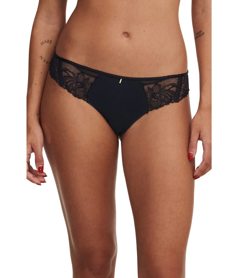 シャントル レディース アンダーお召しもの ズボン下 Chantelle New Orangerie Tanga Black 黒いこと