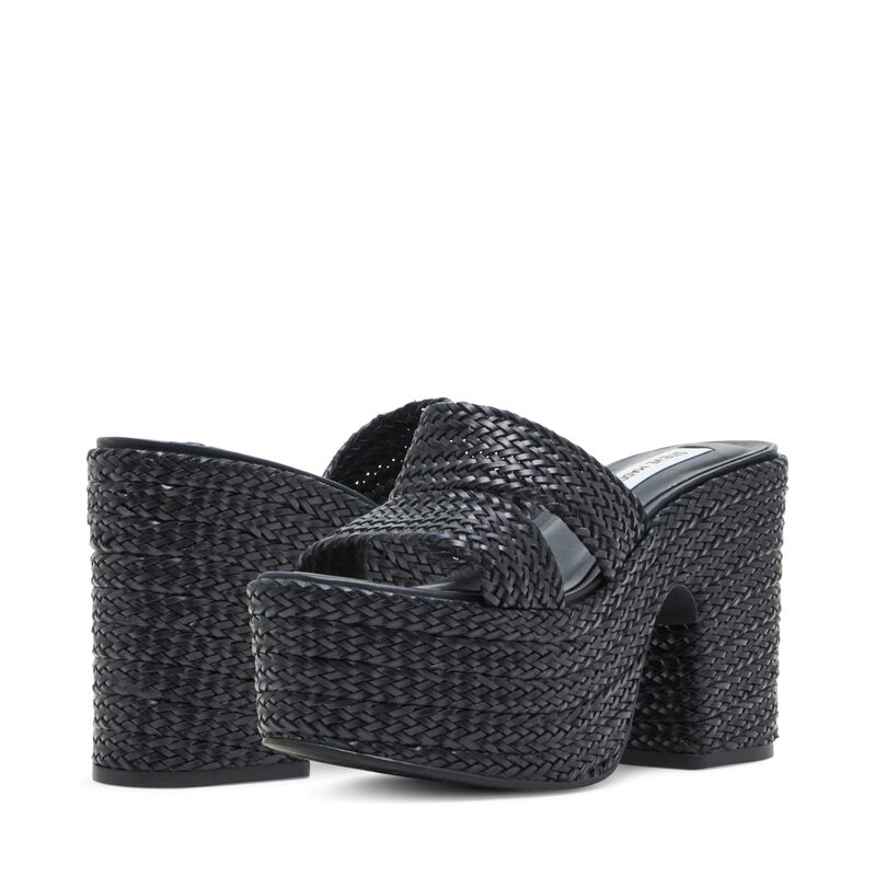 スティーブ マデン レディース シューズ 踵 Steve Madden Gianni Black 黒いこと