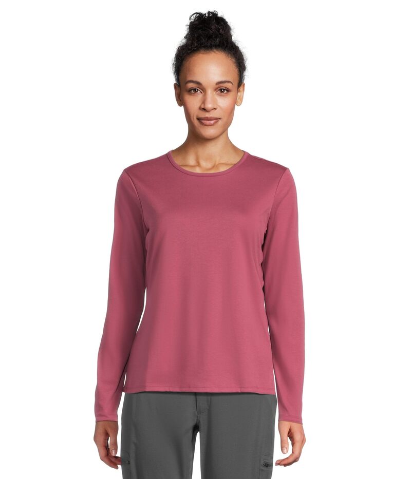 エルエルビーン レディース トップス シャツ クルーネック L.L.Bean Pima Crew Neck Long Sleeve Muted Plum プラム