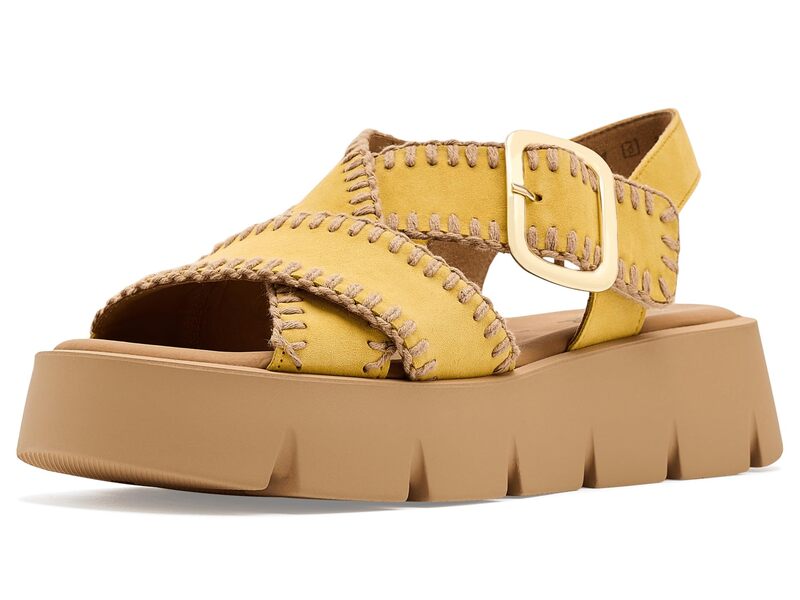 ガどんぶり鉢 レディース シューズ 踵 Gabor 84.751 Yellow 黄色