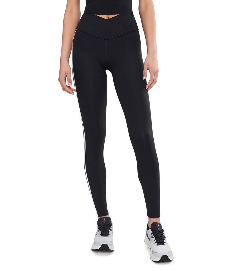 スピリッツフィフティファイブ レディース ボトムス 心地好いズボン下 Splits59 Mia Rigor Legging W/ Stripe Black/White 白いこと