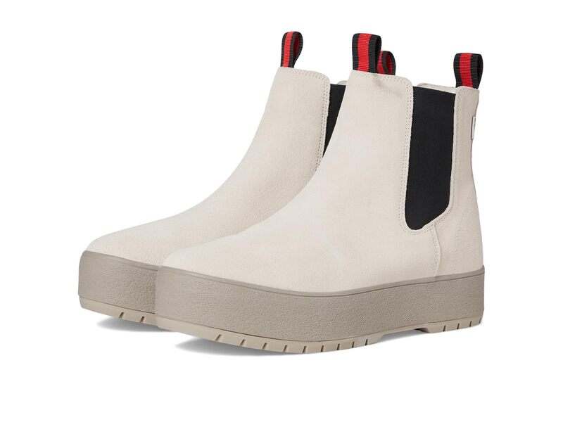 ケッズ レディース シューズ ブーツ・レインブーツ プラットフォーム チェルシー Keds The Platform Chelsea Lug Off-White/Black オフホワイト