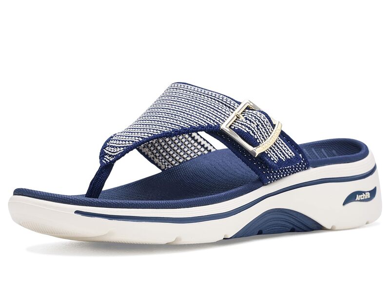 スケッチャーズ レディース シューズ サンダル SKECHERS On-The-Go Walk Arch Fit 2.0 Sandals - Resort Day Navy ネイビー
