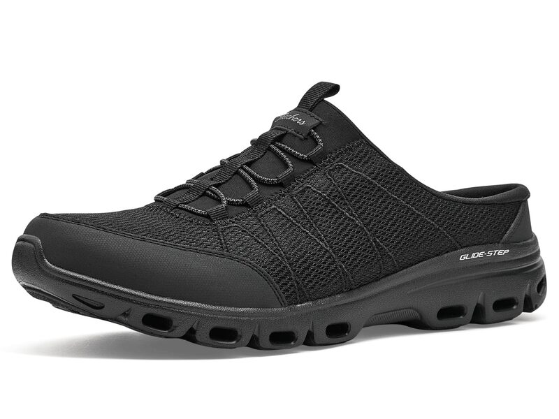 スケッチャーズ レディース シューズ スニーカー SKECHERS Glide Step Comfort - Mule Black 黒いこと レディース靴-靴-スニーカー