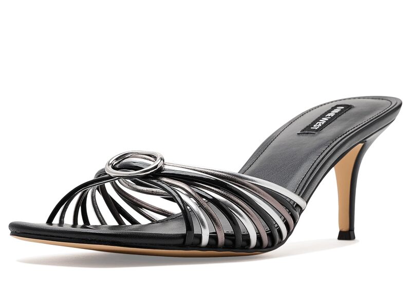 ナインウェスト レディース シューズ 踵 Nine West Dumel Black/Silver/Pe 黒いこと
