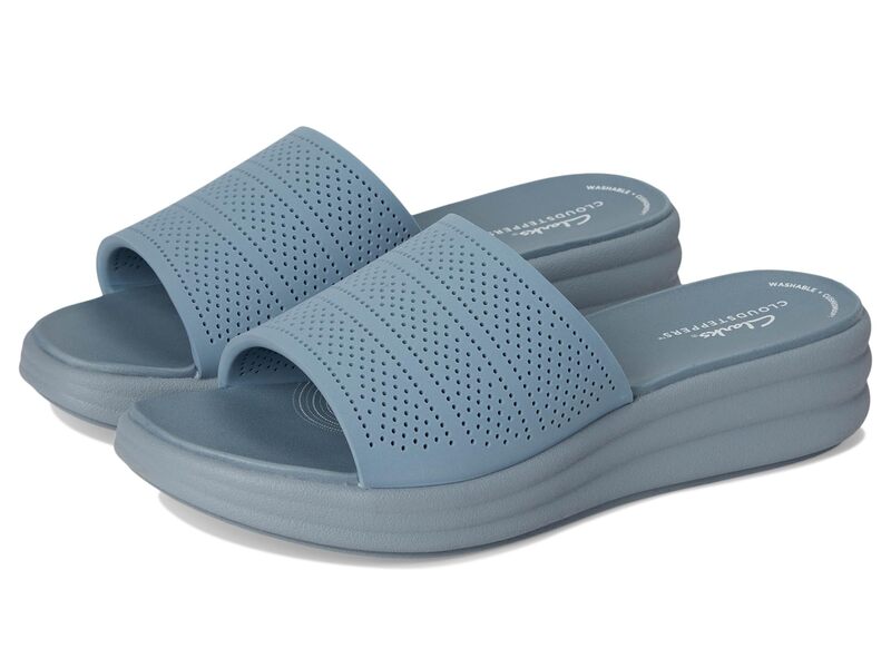 クラークス レディース シューズ サンダル Clarks Driftwist Light Blue Synt ブルー
