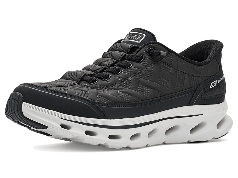 スケッチャーズ メンズ シューズ スニーカー Skechers Performance Go Walk Glide-Step 2.0 Cozy-Walker Hands Free Slip-Ins Black/White 白いこと