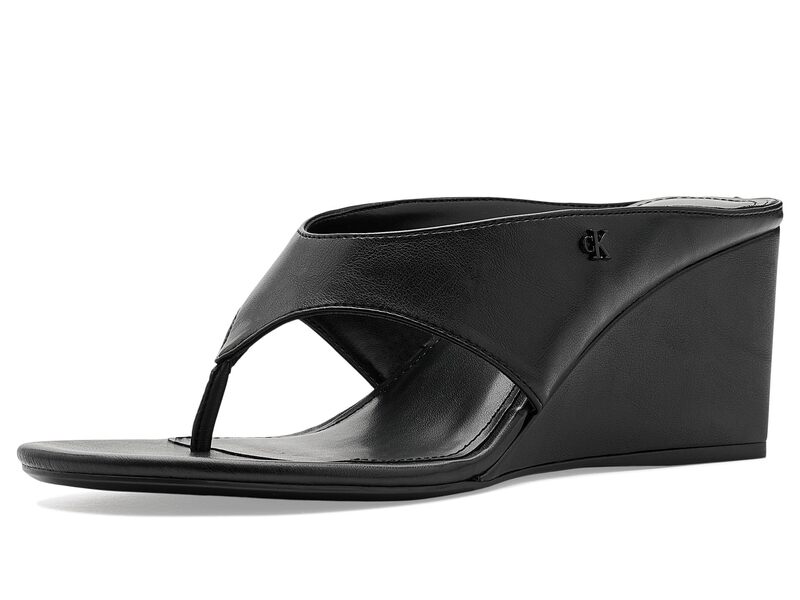 カルバンクライン レディース シューズ 踵 Calvin Klein MarchelaWo Black 黒いこと